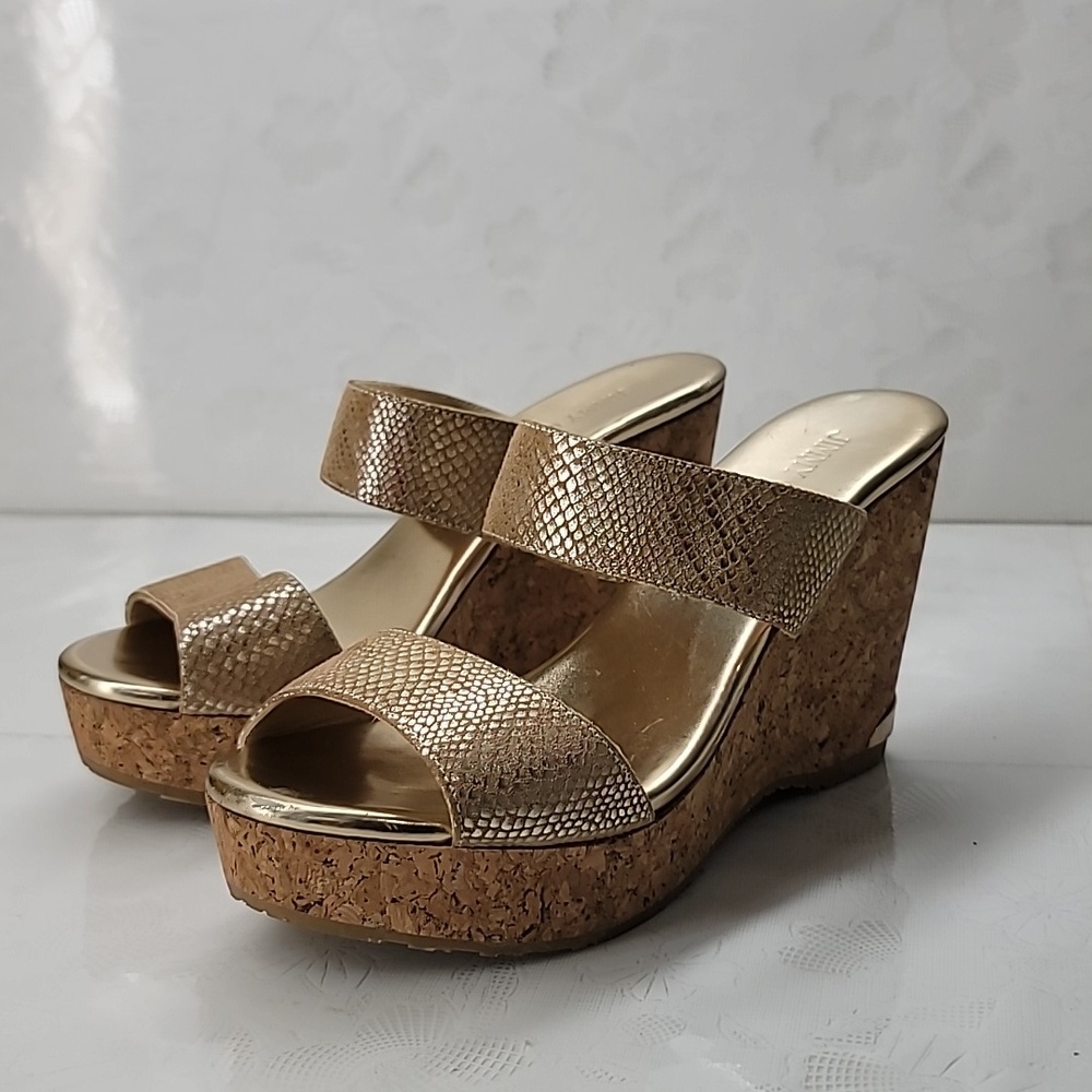 Jimmy Choo Parker Metallic Python-Printed Leather… - image 5